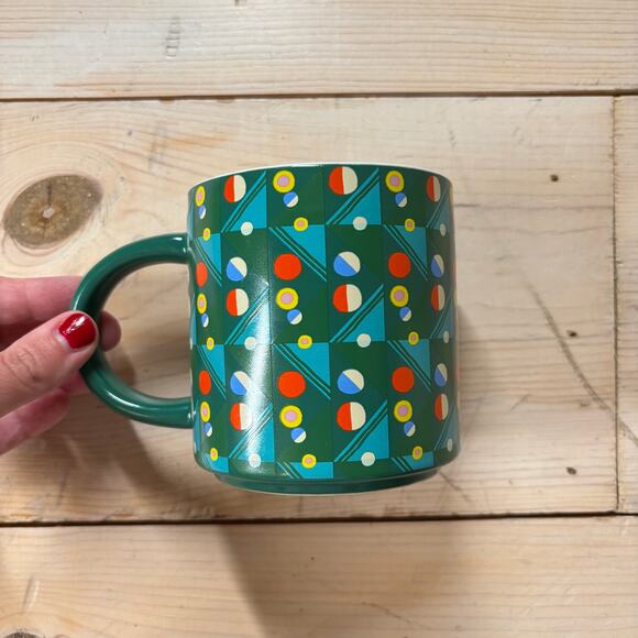 Wondershop Lisk Feng NWT Green Multi Ornament Mug 18oz 2024 - Picture 2 of 4